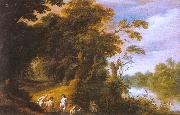 Alexandre Keirincx Landscape with Women Bathing Germany oil painting reproduction